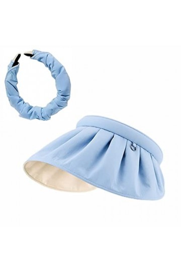 DoDuo Visière Femme, Anti UV Casquette Visière Pliable Casquette de Protection Solaire UPF50+ pour Le Tennis, Plein Air Loisi