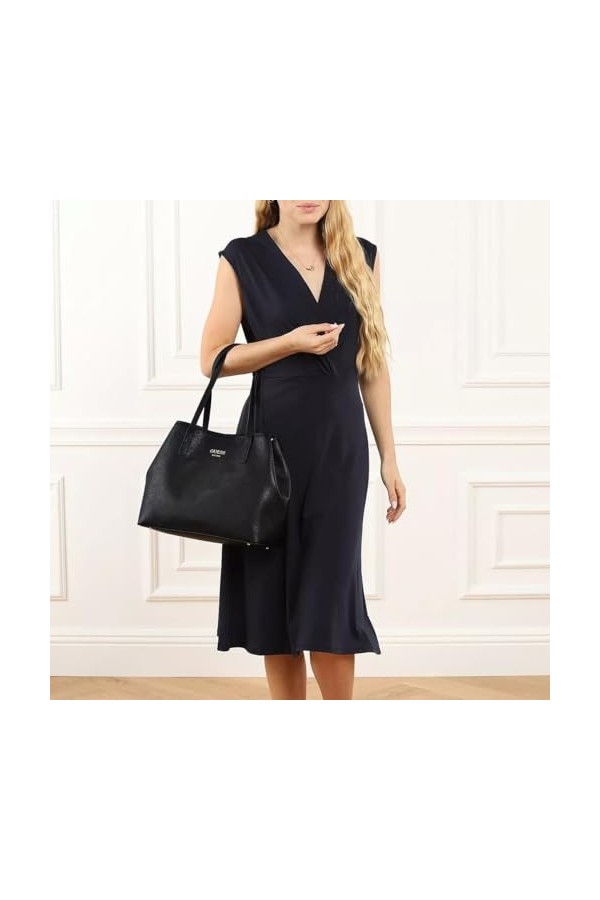 Guess Vikky Tote, Bag Women, Le Noir, Taille Unique