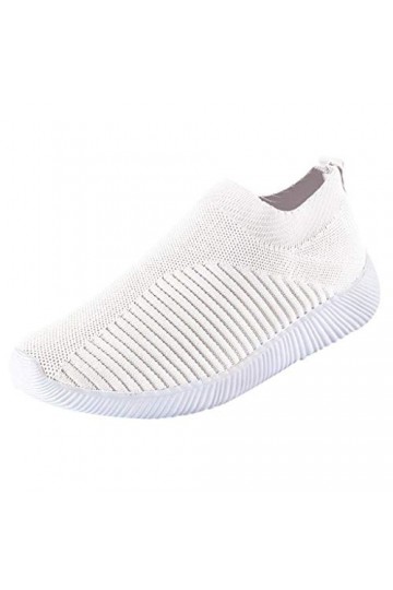 Baskets Femme Chaussures de Sport Running Femmes Baskets Mode été Maille Respirant Confortable léger à Lacets Chaussures déco