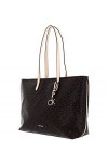 Calvin Klein Cabas Femme Sac Ck Must Shopper Medium Mono Fermeture Éclair, Marron Brown Mono , Taille Standard