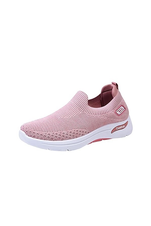 208 Chausson Femme Confortable Baskets Mode Femmes Baskets Confort Femmes Chaussures décontractées Femmes Gris Couleur Chauss