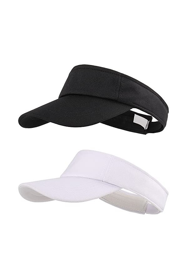 MK MATT KEELY Casquette Visière Femme Homme Anti-UV Visiere Soleil Unisexe Réglable Sport Cap pour Golf Tennis Running Baseba