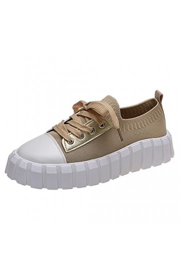 Baskets Femme Rayures Noires Mode Couleur Stable Plateforme Souple Chaussures pour Femmes Chaussures pour Femmes Noir Taille 