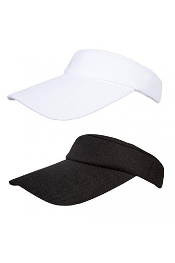 2pcs Femmes Visière Chapeau Mode Anti-Soleil Beach Visiere Casquette, Respirant et Absorbant La Transpiration Golf Sports Vis
