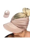 YAMEE Visiere Casquette Femme,Visière Plage Femme,Chapeau de Soleil Femme,Casquette Femme ete,Visiere de Protection pour Voya