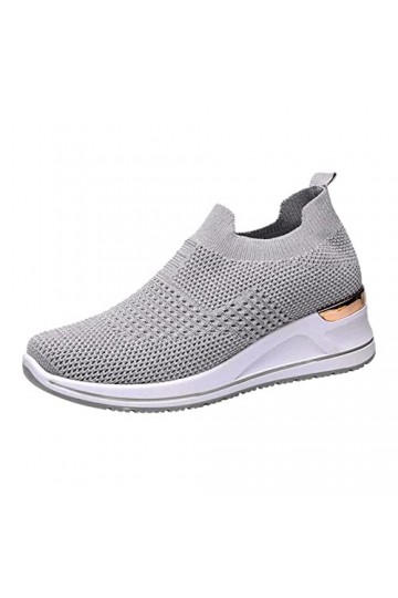 Yavion Basket Femmes Basket Mode Air Running Course,Sneaker Confortable Respirante Fitness Baskets Compensées Femme Chaussure