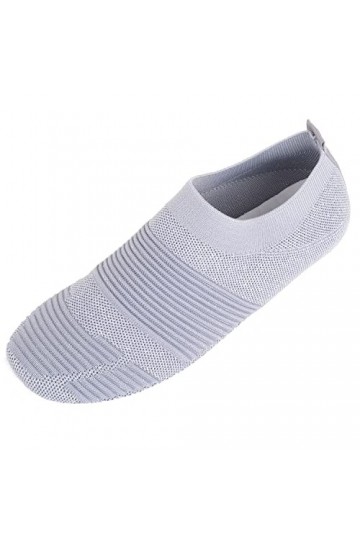 Baskets légères et élastiques à enfiler pour femme, gris, 37 EU