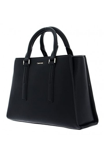 Calvin Klein CK Elevated Tote MD, Fourre-Tout Femme, Noir, Taille Unique