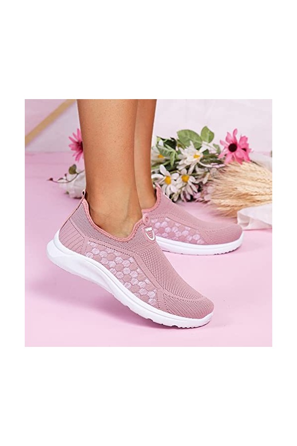 Baskets mode femmes baskets confort chaussures décontractées femmes couleurs Gray chaussures de marche Lady Easy Shoes Bottes