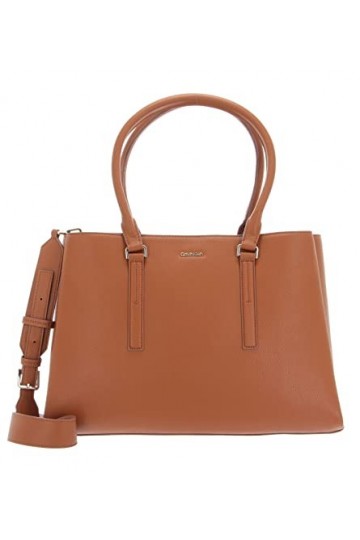 Calvin Klein CK Elevated Tote LG, Fourre-Tout Femme, Marron, Taille Unique
