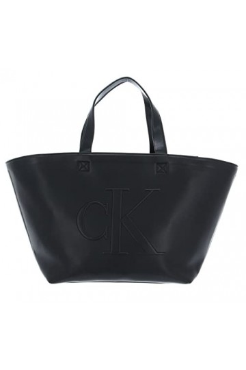 Calvin Klein CKJ Sculpted Shopper 27 Pipping Black