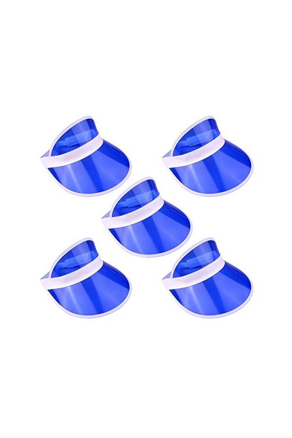 The Glowhouse - Lot de 5 pare-soleil néon – Visière pare-soleil de qualité supérieure, rose, taille unique