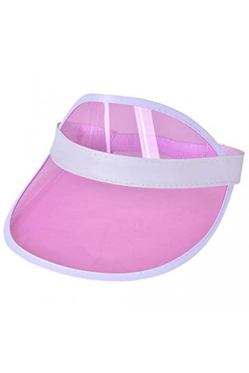ZHIYU Pare-soleil transparent pour golf été - Unisexe - Pour fête de poker et ballon de frappe - Pliable - Avec large bord - 