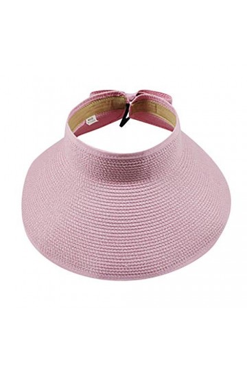 IMJONO Été Femme Visiere de Paille Chapeau Plage Pare-Soleil Chapeau Serre-tête Casquette visières Anti-Soleil Respirant Anti
