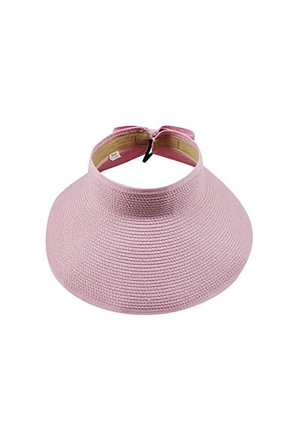 IMJONO Été Femme Visiere de Paille Chapeau Plage Pare-Soleil Chapeau Serre-tête Casquette visières Anti-Soleil Respirant Anti