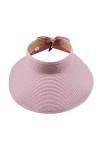 IMJONO Été Femme Visiere de Paille Chapeau Plage Pare-Soleil Chapeau Serre-tête Casquette visières Anti-Soleil Respirant Anti