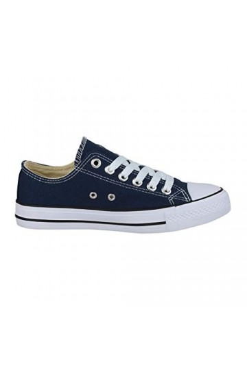 Elara Unisexes Baskets en Textile Low Top Chunkyrayan 36-46 A-YD3230-Blau-41