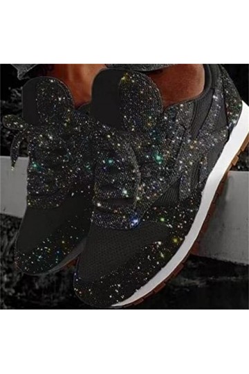 tinetill Baskets Femmes Paillettes Sneaker Paillettes sans Lacet Chaussures de Sport Chaussures décontractées Confortables Ch
