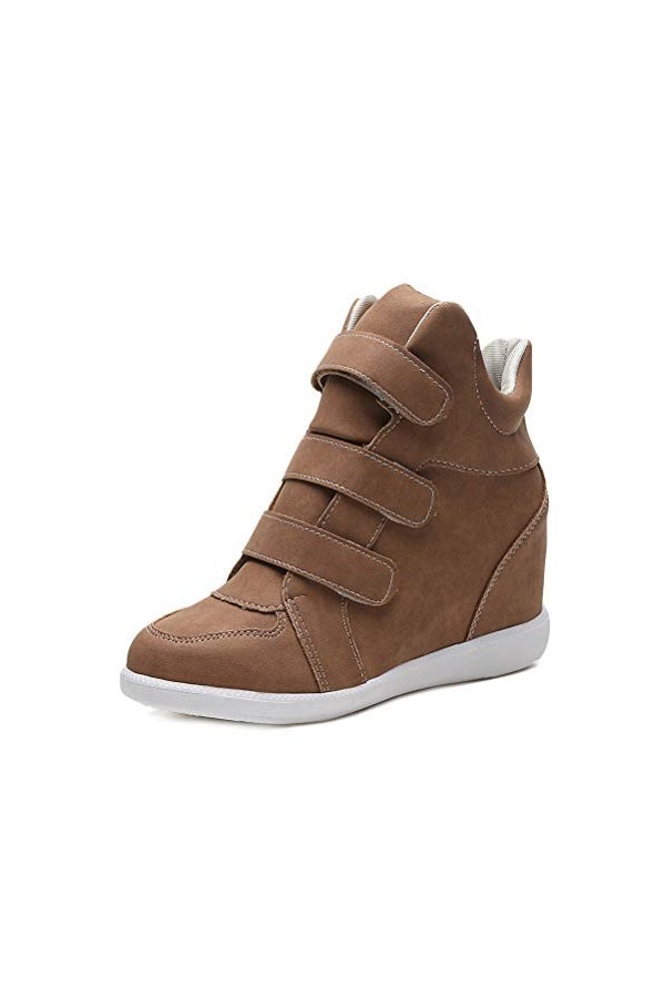 shownicer Femme Talon Compensé Plateforme Bottillon Élégant Baskets Mode Chaussures Respirantes Chaud Sneakers Chaussure de S