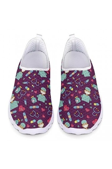 POLERO infirmière modèle sans Lacet Chaussures pour Femmes léger Maille Respirant Chaussures Sport Sneaker EU 40