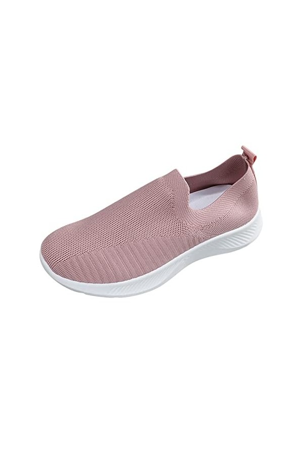 Baskets Femme Baskets Mode Femmes Baskets Confort Femmes Chaussures décontractées Femmes Gris Couleur Chaussures de Marche Da