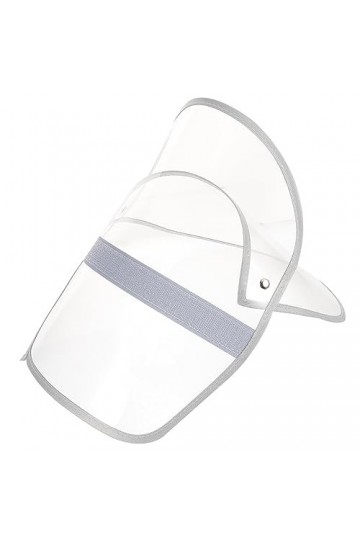 SOIMISS Veste De Pluie Manteau De Pluie Casquettes Chapeaux en Plastique Transparent Imperméable Chapeau Visière Clair Imperm