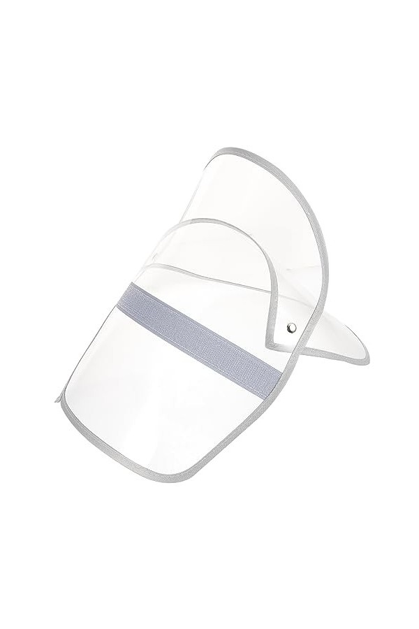 SOIMISS Veste De Pluie Manteau De Pluie Casquettes Chapeaux en Plastique Transparent Imperméable Chapeau Visière Clair Imperm