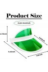 6 Pcs Unisex Neon Sun Visors for Men Women,Visiere Transparente Casquette,Casquette Visiere Plastique,80 RéTro Fluo avec Visi