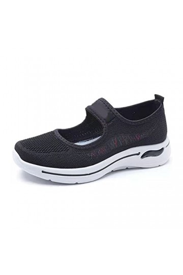 Runxingfu Femmes Baskets Mode - Dames Baskets Athlétiques Chaussures De Course Slip on Sport Marche Baskets Légères Chaussure