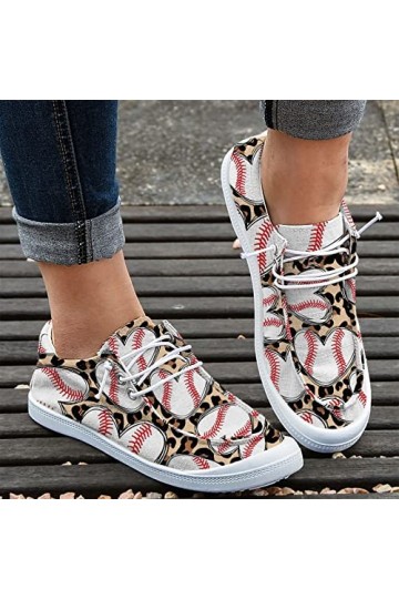 Femmes Sexy 43 Femmes Mode Casual Baseball Non Positionnement Baskets Imprimées Toile Mode Chaussures de Loisirs Femmes Chaus