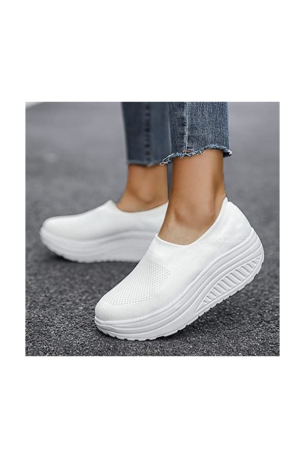 Pantoufle Fantaisie Mode et Baskets pour Femmes Chaussures à Plateforme légères et Confortables Baskets pour Femmes Chausson 