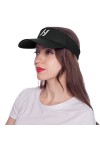 HEYANN Casquette Visiere Noir Unisex Visière Protège Visage Casquette Visiere Mixte Réglable pour Tennis, Golf, Course Hommes