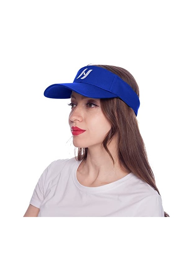 HEYANN Casquette Visiere Noir Unisex Visière Protège Visage Casquette Visiere Mixte Réglable pour Tennis, Golf, Course Hommes