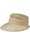 Lipodo Casquette en Paille Breezy Femme - Made in Italy de Soleil Plage visière pour Le avec Printemps-été - Taille Unique Na