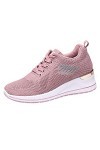 Baskets Mode Femme Baskets compensées Femmes Course Loisirs Fitness Chaussures Respirantes Chaussures en Maille entraîneur dé