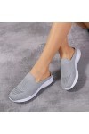 Hautes Chaussettes Noires Baskets Mode Femmes Baskets Confort Femmes Chaussures décontractées Femmes Gris Couleur Chaussures 