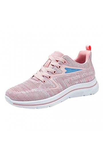 550 Chaussures de Sport Running Basket Femmes Mode été et Automne Femmes Baskets Plat léger Maille Respirant décontracté Fitn