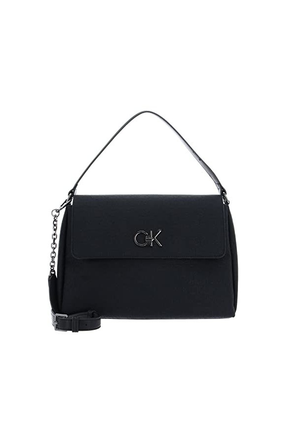 Calvin Klein Re-Lock Tote Jacquard CK Black