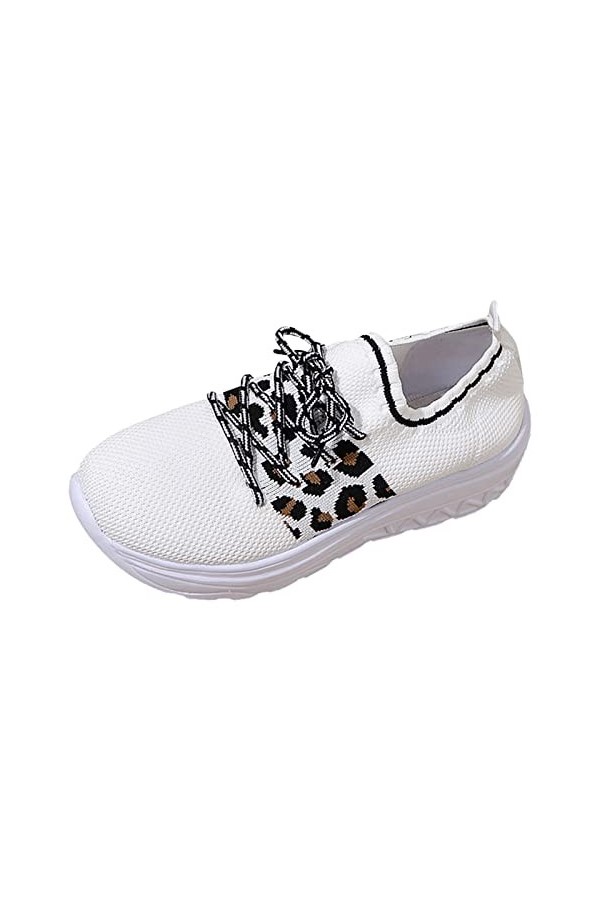 Basket de Marche Femme sans Lacets Confortable Femmes Baskets à la Mode été Nouveau Maille Respirant et Confortable Plateform