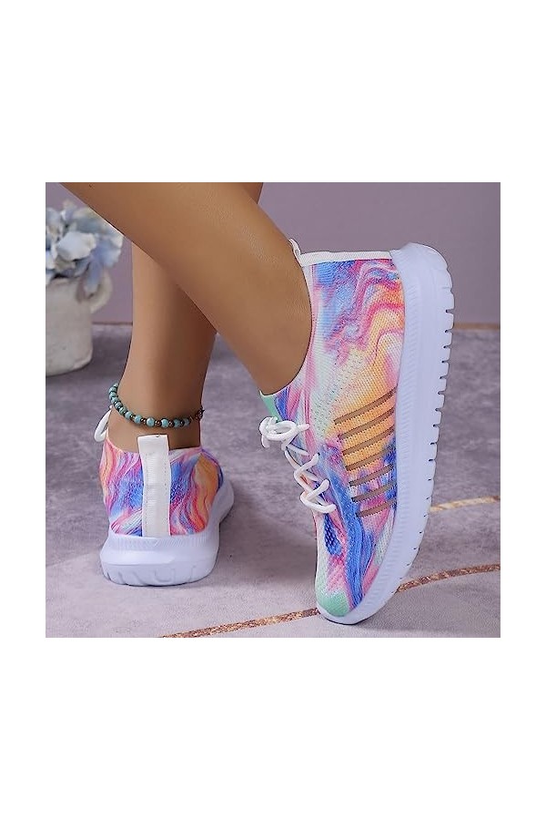 Yavion Basket Femmes Chaussure De Sport Femme Pas Cher a La Mode,Femme Chaussures à Lacets Baskets Sport Femme Chaussures Com