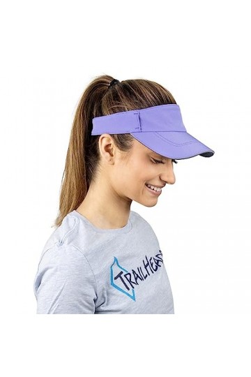 TrailHeads Chapeau pare-soleil femme pour course à pied, golf et tennis recyclé, lavande, Taille unique