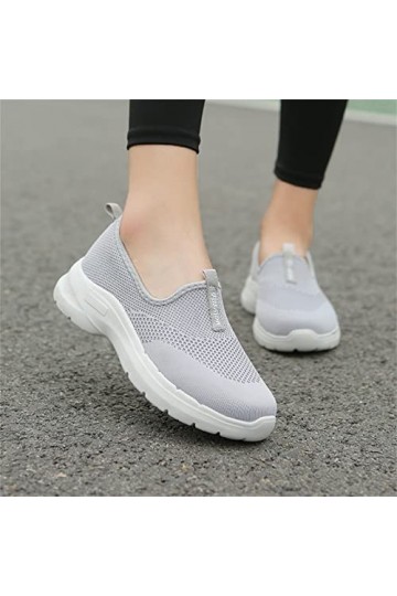 chhoioia Baskets Plateforme pour Femme Mode Mode Printemps été Automne Femmes Baskets Semelle épaisse Maille légère Respirant