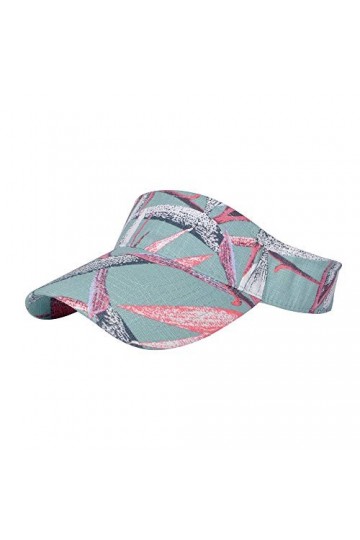 Femme Été Golf Sports Visière Tennis Sports Casquettes Visières Bleu Ciel 