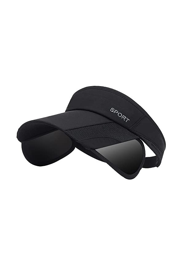 Chapeau pare-soleil avec bord rétractable pour femme, casquette de golf réglable avec protection UV à large bord pour homme, 