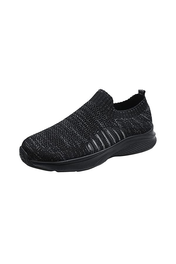 Baskets Mode Femme Sneakers Respirant Mesh Confortable Slip-on Baskets Mode Basses Chaussures DéContractéEs Imprimé Chaussure