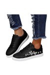 Basket Femme Chaussure de Course Marche Femmes pour Femmes Baskets de Mode Baskets Chaussures Rhinestone Chaussures pour Femm