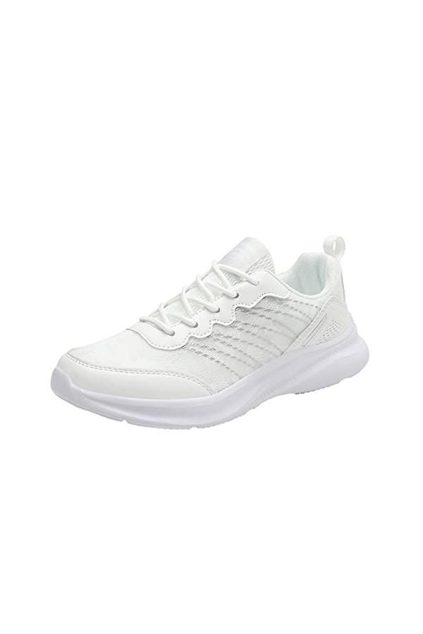 Baskets décontractées pour Dames Femmes Baskets Mode Confortable Fond Souple Fond Plat décontracté Chaussures de Sport de Ple