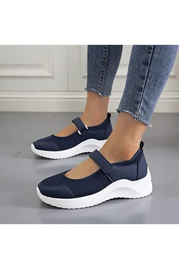 Fannyfuny Chaussures Plates Bout Pointu pour Femme Mode Sport Paillettes Femmes Dames Filles Wedges Chaussures Chaussures sec