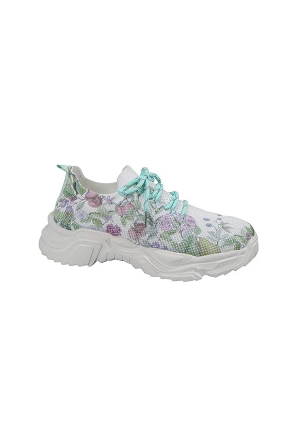 Baskets Mode Femme Sneakers Tennis Chaussures De Toile Chaussures de Running Sport Confortables Pas Cher Mode LéOpard Respira