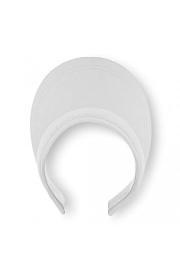 fiebig Soleil Visor | Casquette avec Bande intérieure en éponge Blanc 